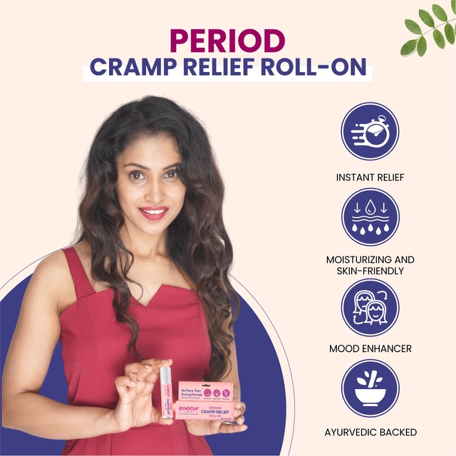 GYNCUP Cramp Relief Roll On for Women (10 ml)