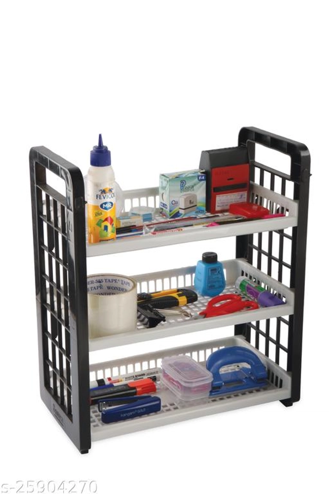 Plastic Multipurpose Storage Rack (Multicolor)