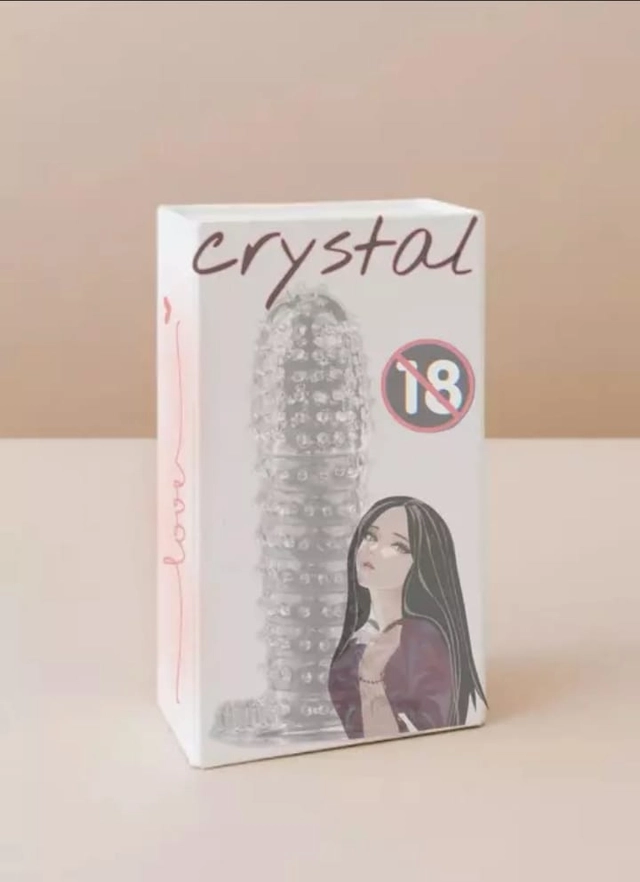 Rubber Crystal Extra Dotted Condom (Transparent)