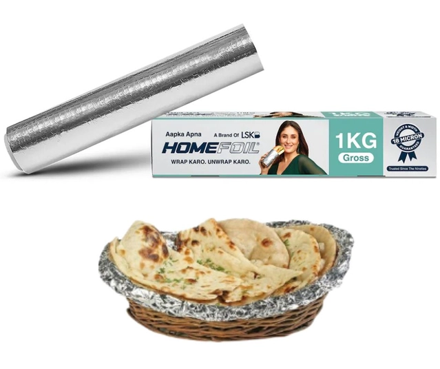 Aluminium Home Foil for Kitchen (Silver, 1000 g)