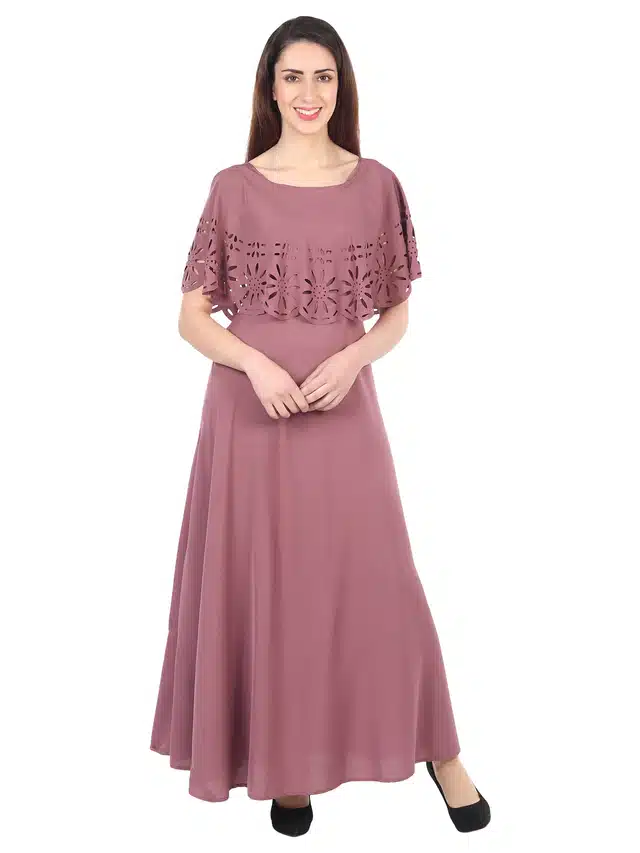 Women's Maxi Dress (Purple, M) (OD-152)