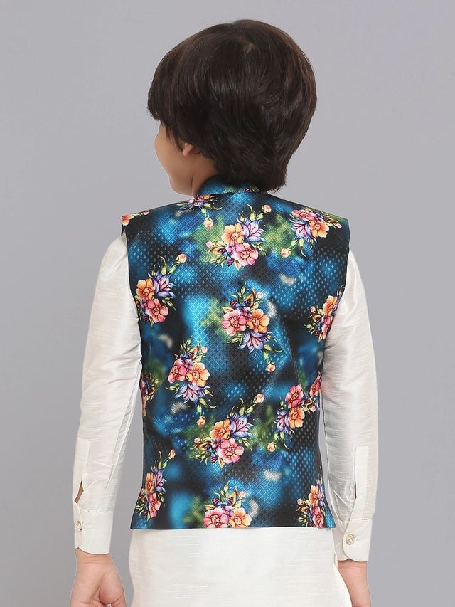 Jacquard Printed Jacket for Boys (Multicolor, 1-2 Years)