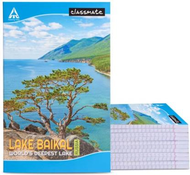 CLASSMATE Longbook Single Line Regular Notebook (160 Pages, Multicolor, Pack of 6)