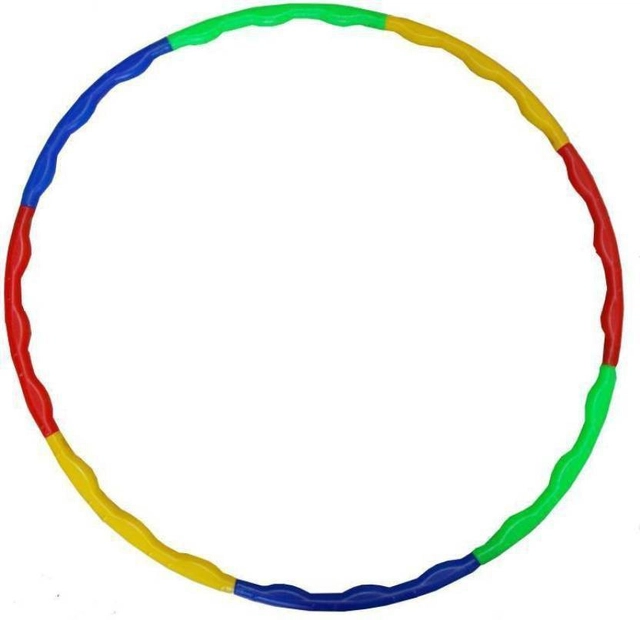 Adjustable Plastic Hula Hoop Ring Set for Kid (Multicolor, Set of 1)