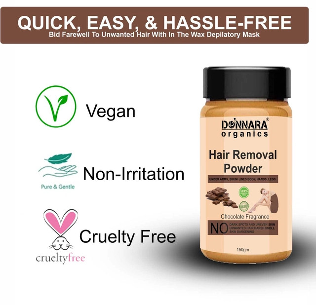 Donnara Organics Painless Hair Removal Powder (150 g)