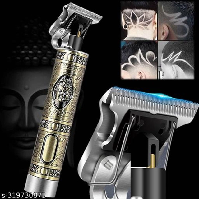 Metal Buddha Trimmer for Men (Gold)