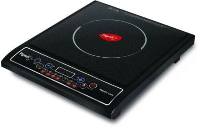 PIGEON Rapido Cute Induction Cooktop (1800 Watt, Black, Push Button)