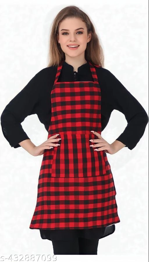 Cotton Apron for Men & Women (Red)