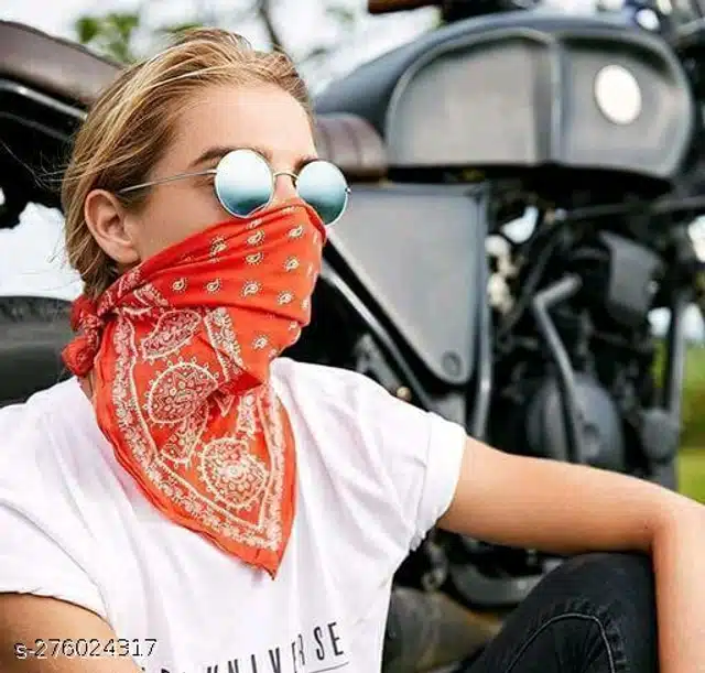 Cotton Bandana for Men & Women (Red)