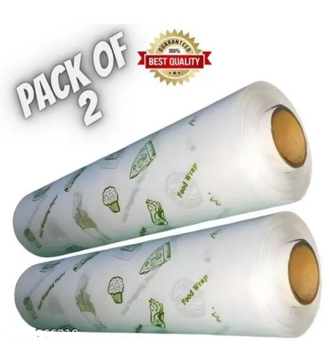 Food Wrapping Butter Paper Roll (25 m, Pack of 2)