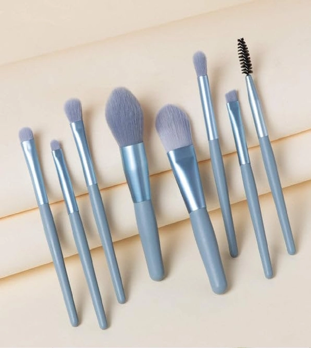 Colorstock Beauty 8 Pcs Makeup Brushes Set (Blue, Set of 2)