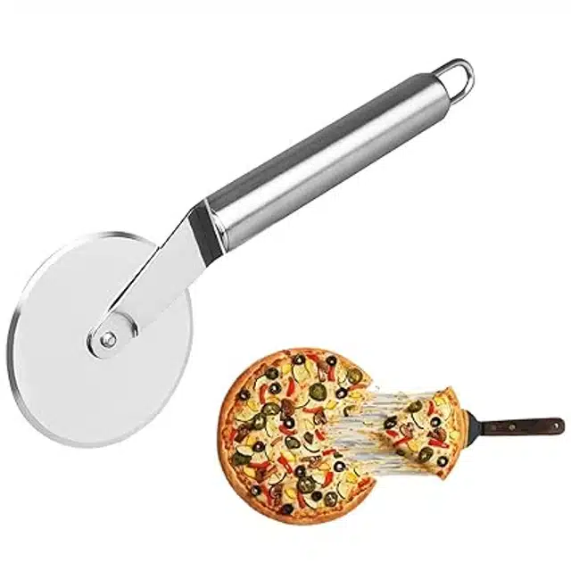 Stainless Steel Pizza Cutter (Silver)