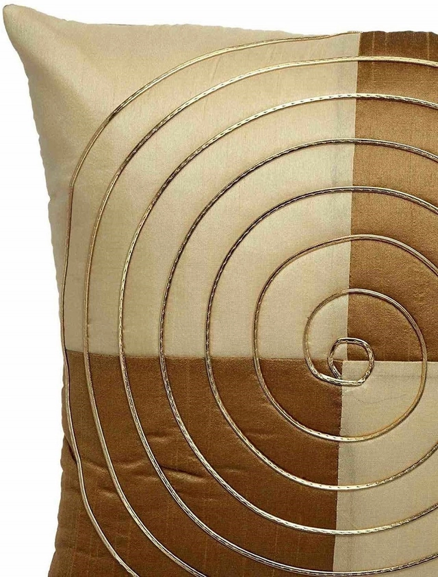 Jute Cushion Covers (Beige, 16x16 inches) (Pack of 5)