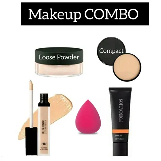 Combo of Matte Face Makeup Kits for Women & Girls (Multicolor, Set of 5)