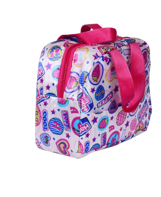 Canvas Lunch Box Bags (Pink)