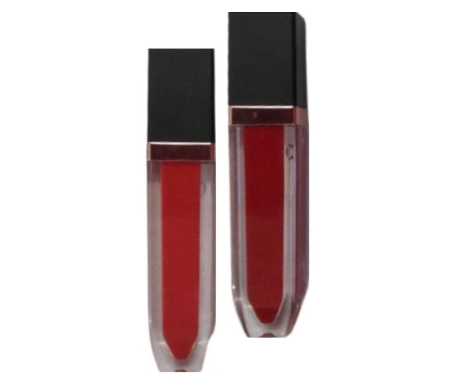 Velvet Smooth Matte Liquid Lipsticks (Red & Orange, Pack of 2)