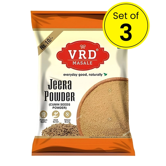 VRD जीरा पाउडर 10 g (पाउच) सेट ऑफ़ 3