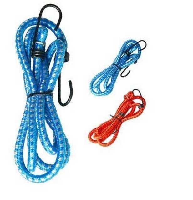 Rasu Steel Hook Elastic Bungee Cord (Pack Of 2, Assorted) (M-58)