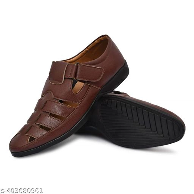 Sandals for Men (Brown, 6)