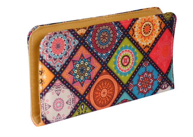 Canvas Clutch for Women (Multicolor)