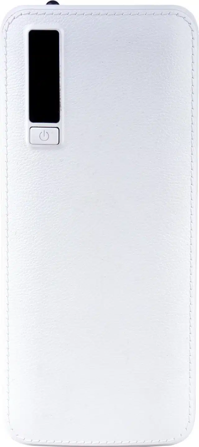 Power Bank with 3 Charging Port & Torch Light (White, 10000 mAh)