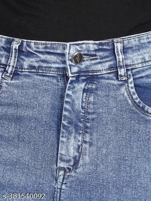 Denim Jeans for Girls (Blue, 3-4 Years)