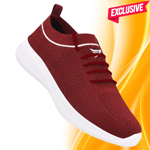 Sports Shoes for Women (Maroon, 6)