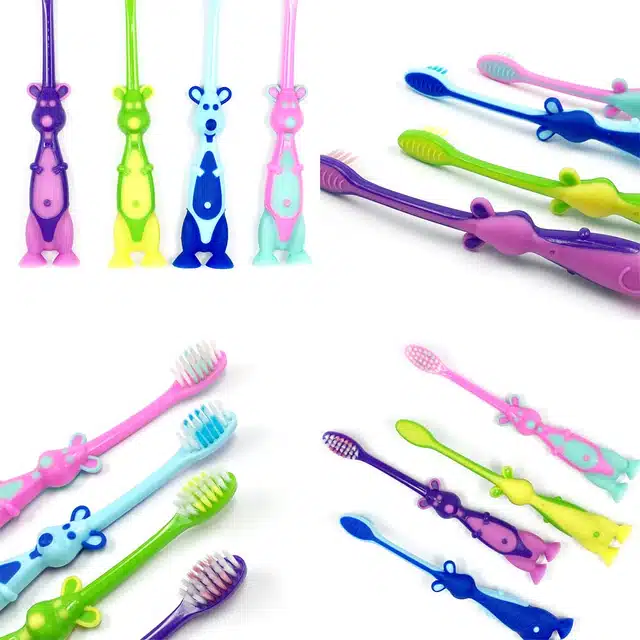 Toothbrush Set for Kids (Multicolor, Pack of 12)