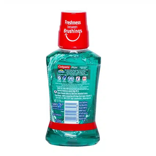 Colgate Plax Fresh Mint Mouthwash - 250 ml
