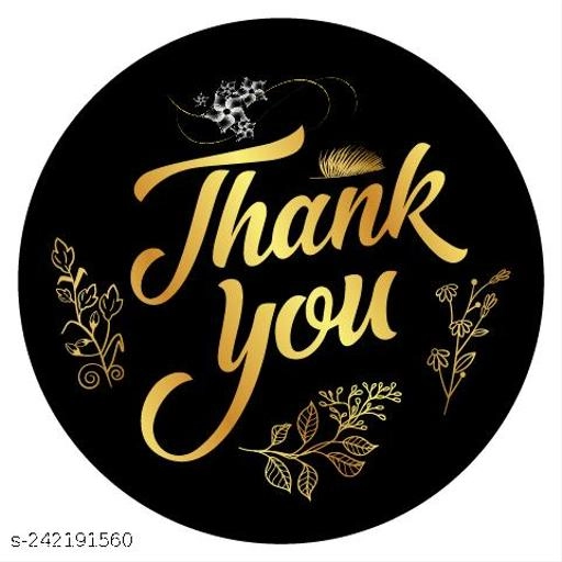 Floral Thank You Stickers (Multicolor, 1.5 inches) (Pack of 100)