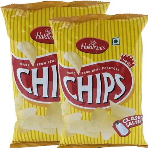 Haldirams Classic Salted Potato Chips 2X60 g (Set Of 2)