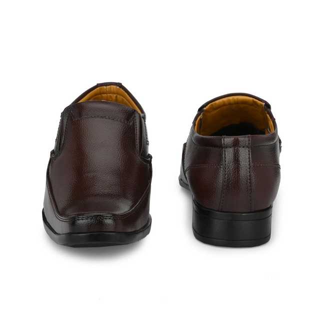 Katenia Synthetic Men Formal Shoes (Brown, 8) (KF-18)