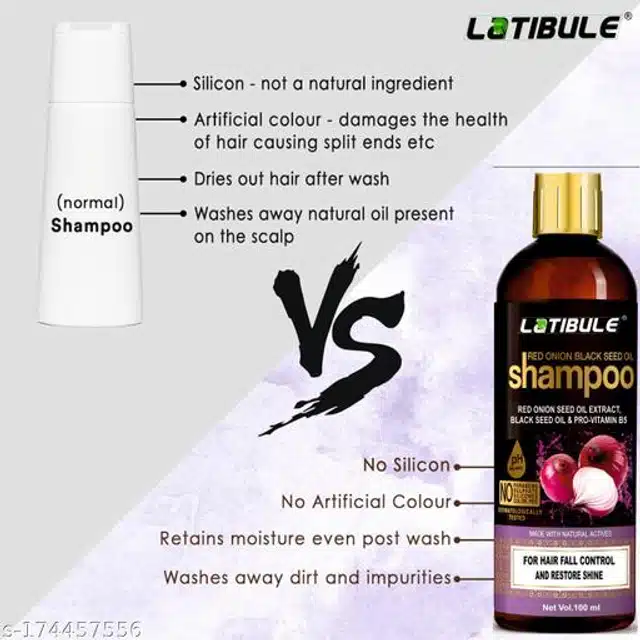 Latibule Onion Black Seeds Oil 60 ml with Onion Black Seeds Shampoo 100 ml & Hair Conditioner 100 ml (Set of 3)