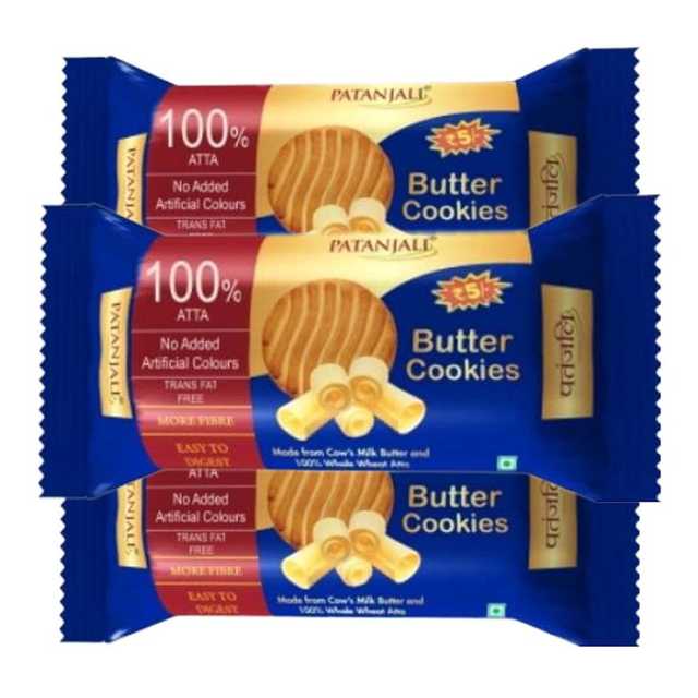 पतंजलि बटर कूकीज 60 g (सेट of 3)