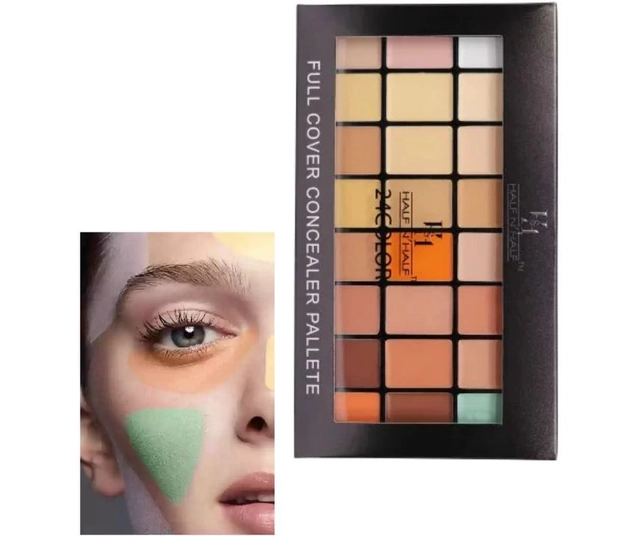 Half N Half 24 Shades Concealer Palette (Multicolor)