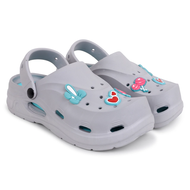 Clogs for Women (Grey, 6)