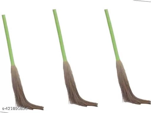 Laxmi Grass Broom (Multicolor, Pack of 3)