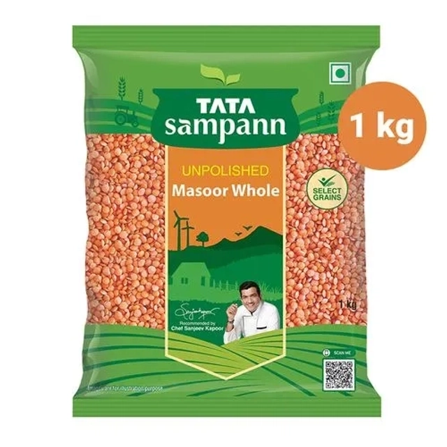 टाटा सम्पन्न मसूर मलका (साबुत) 1 Kg