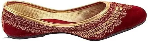 Juttis for Women (Maroon, 4)