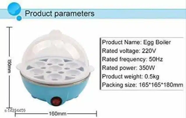 Single Layer Egg Boiler (Sky Blue)