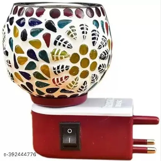 MAGIC PLUS Kapoor Dani/Aroma Oil Burner Cum Night Lamp with Switch (Pack of 1)