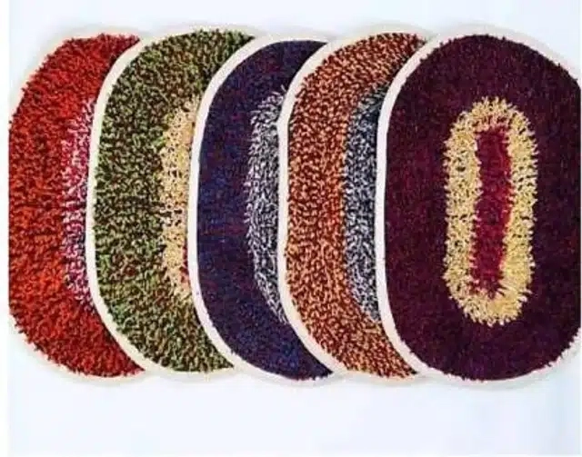 Door mat for Home (Multicolor, 13x20 inches) (Pack of 5)
