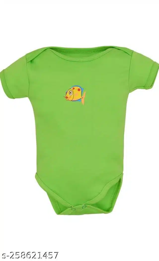 Cotton Rompers for Kids (Multicolor, 0-3 Months)