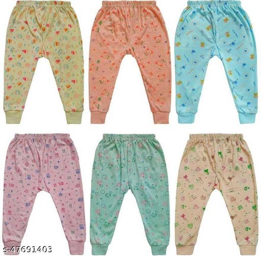 Cotton Pyjamas for Kids (Multicolor, 0-2 Months) (Pack of 6)