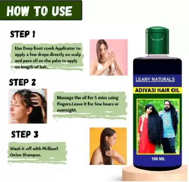 Leany Naturals Adivasi Herbal Hair Oil (100 ml)