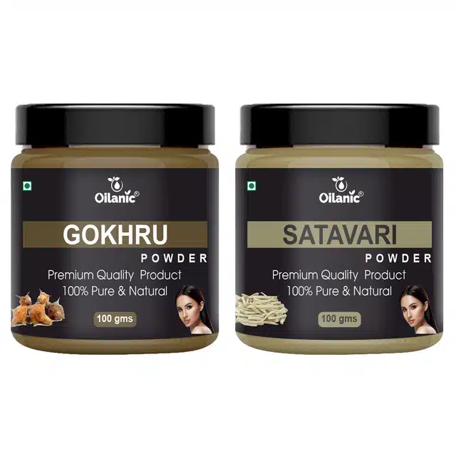 Natural Gokhru & Shatavari Powder for Skin & Hair (Pack of 2, 100 g)