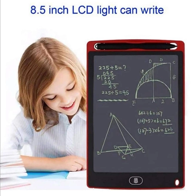 Re-Writable Digital LCD Writing Tablet for Kids (Multicolor, 8.5 inches)