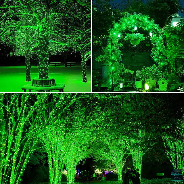 LED Pixel String & Rice Light for Festive Decoration (Green, 15 m)