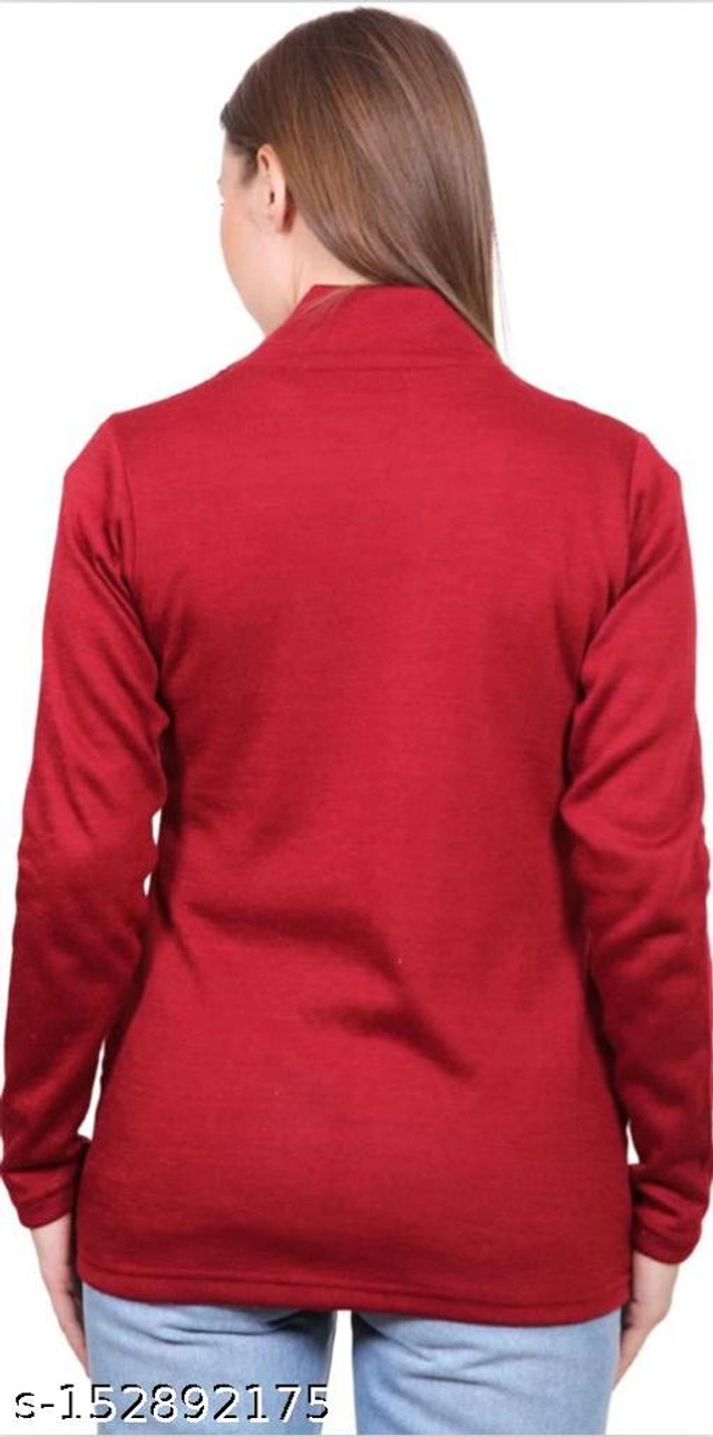 Cotton Blend Shurg for Women (Maroon, S)