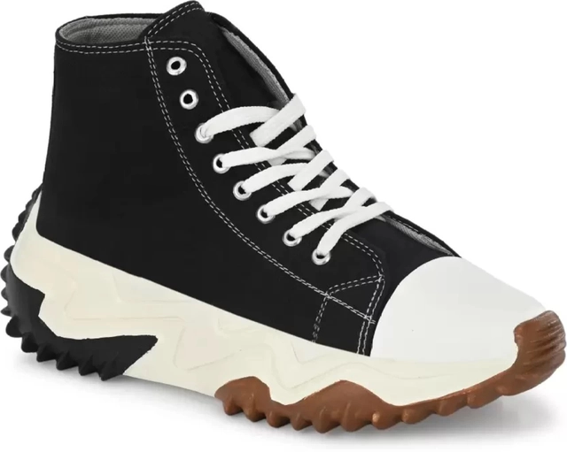 Boots for Men (White & Black, 6)